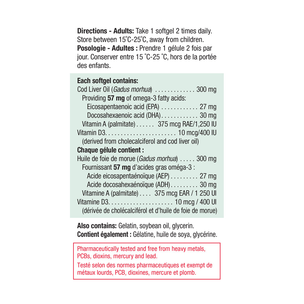 Jamieson Cod Liver Oil 100 - DrugSmart Pharmacy